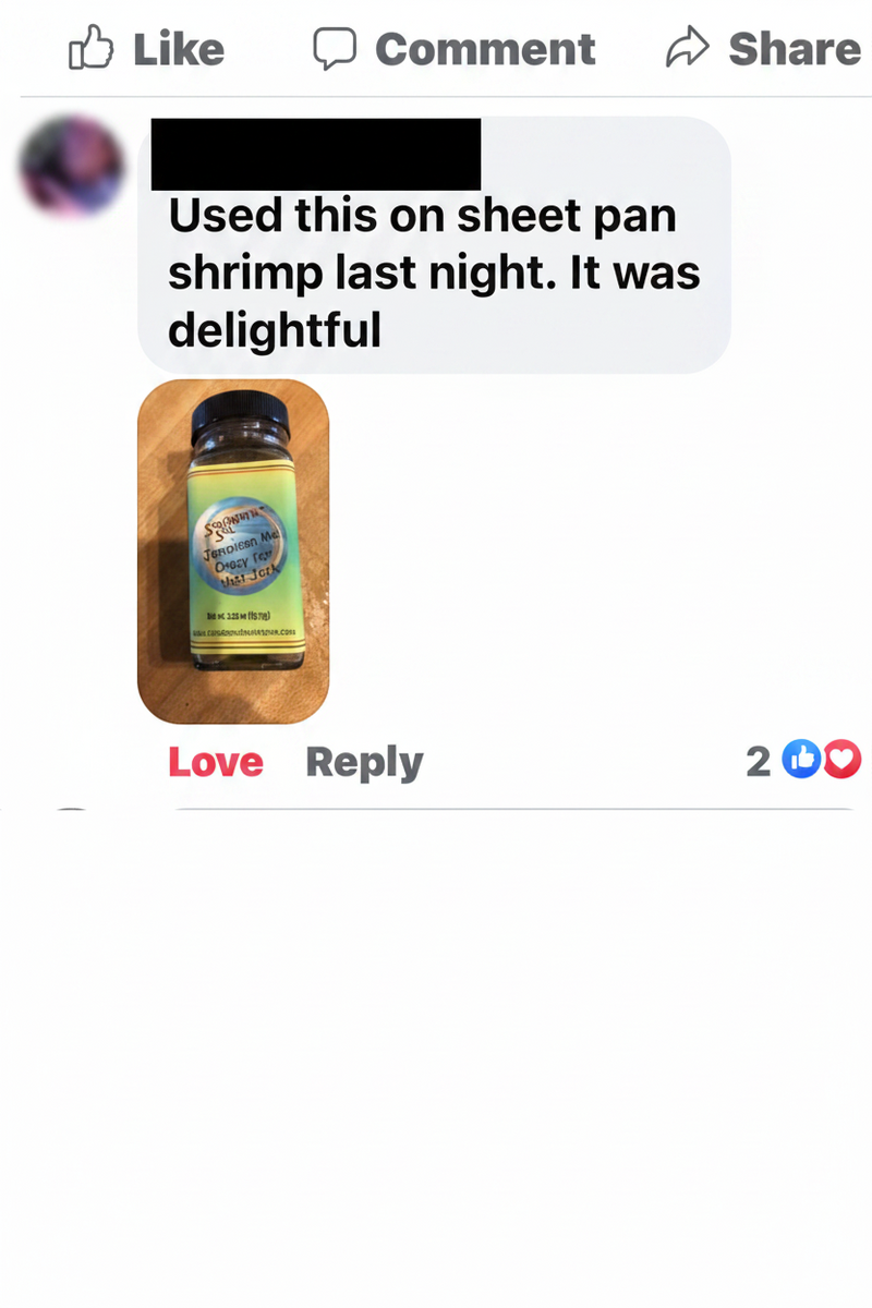 Social media post with a product image and user comments on a smartphone screen.