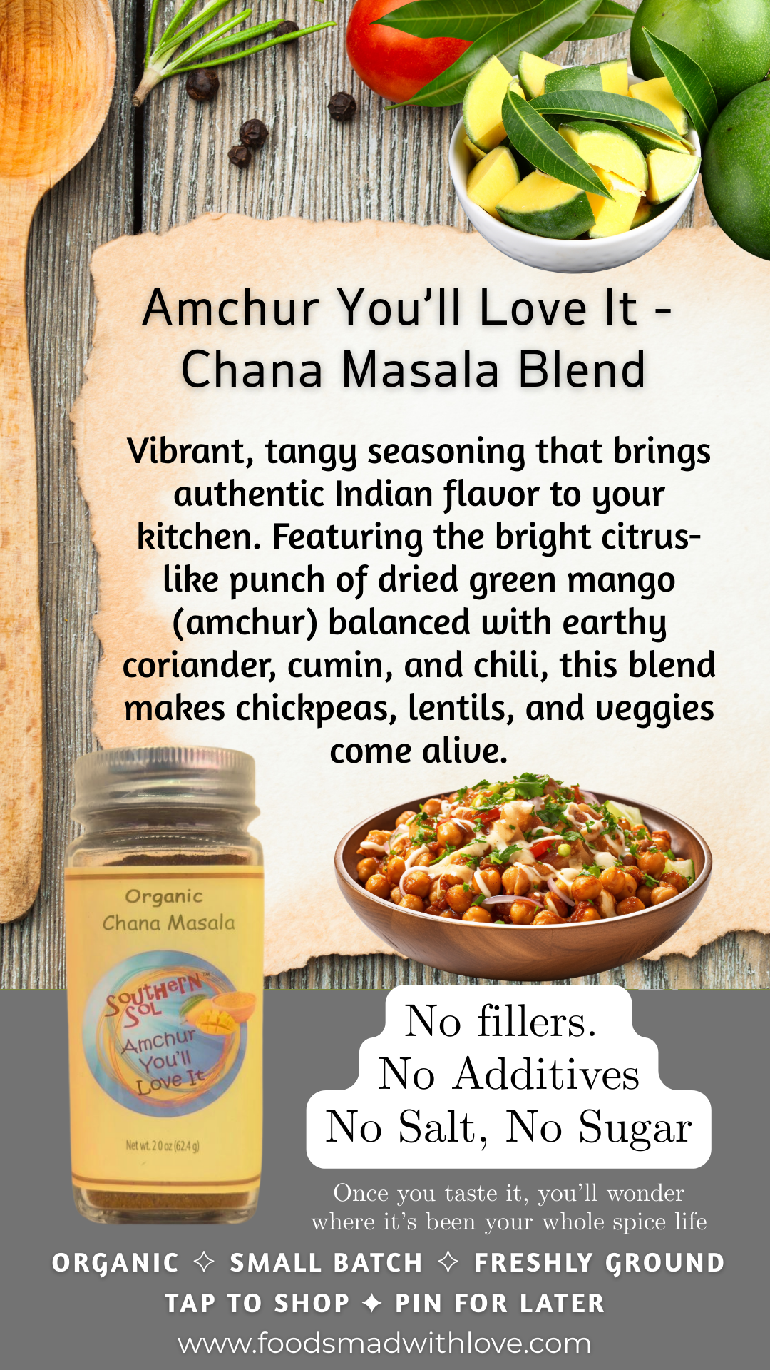 Amchur You'll Love It - Chana Masala - Southern Sol