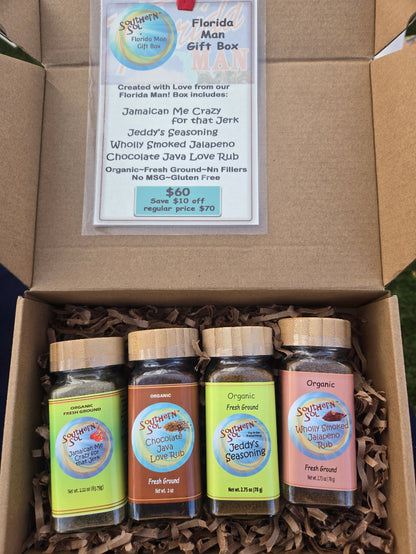 Choose 4 Gift Boxes - Top Seller, Besties, Fisherman's, Florida Man, Hot Box - Southern Sol